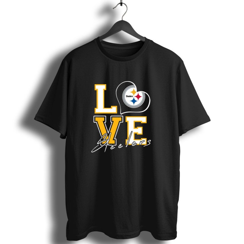 Steelers Love Pittsburgh Steelers Heart T Shirt 1 T Shirt 1