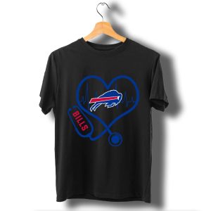 Stethoscope Heart Buffalo Bills T Shirt