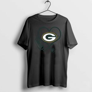 Stethoscope Heart Green Bay Packers Green Shirt