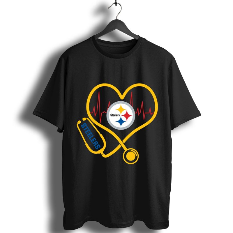 Stethoscope Heart Pittsburgh Steelers Shirt T Shirt 1