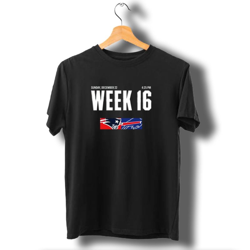 Sunday-December-22-New-England-Patriots-At-Buffalo-Bills-Week-16-4-1_T-Shirt-1 Sunday December 22 New England Patriots At Buffalo Bills Week 16 4 1 T Shirt 1