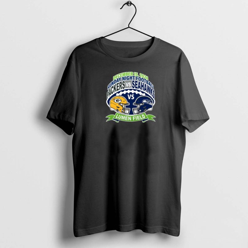 Sunday Night Football Green Bay Packers Vs Seattle Seahawks December 15 2024 Lumen Field T Shirt 1 1 T Shirt 1 1