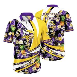Sunny Tropics Minnesota Vikings Pineapple Hawaiian Shirt