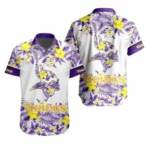 Sunny Tropics NFL Vikings Pride Tropical Hawaiian Shirt