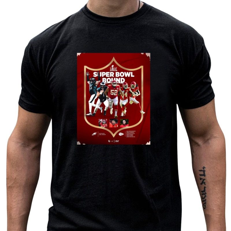 Super Bowl Bound Jalen Hurts Lane Johnson Hollywood Brown Creed Humphrey T Shirt T Shirt 1 1