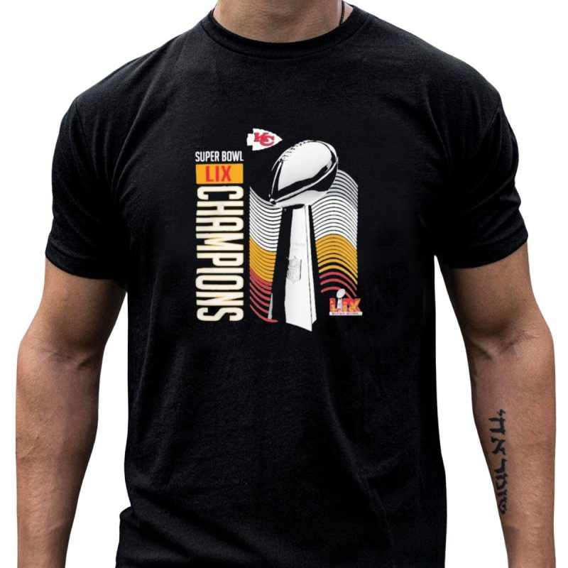 Super Bowl Lix Champions Lombardi Trophy Kansas City Chiefs T Shirt T Shirt 1 1