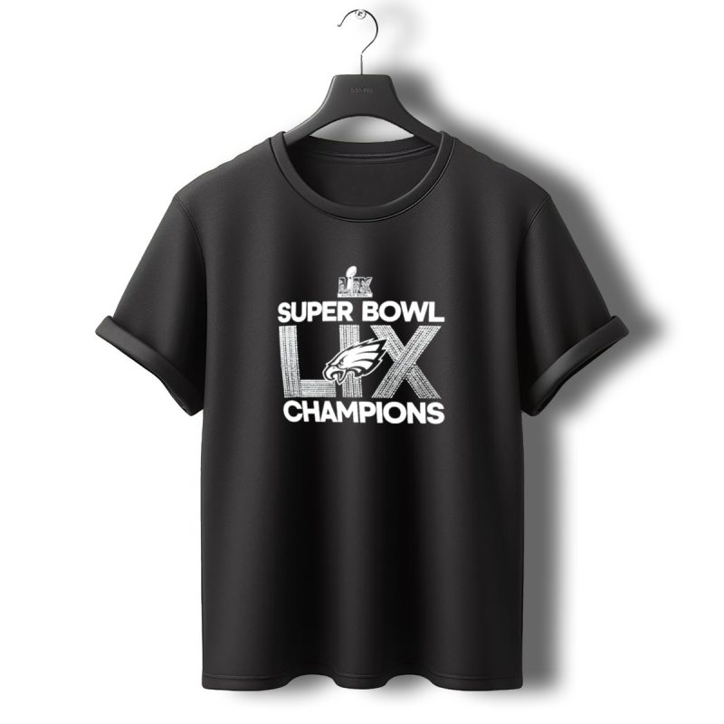 Super Bowl Lix Champions Philadelphia Eagles Logo T Shirt T Shirt 0 1