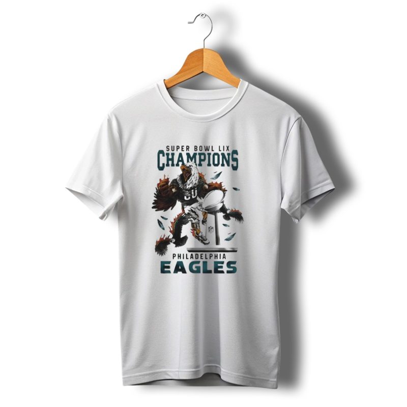 Super Bowl Lix Champions Philadelphia Eagles Mascot Celebration T Shirt T Shirt 1 1