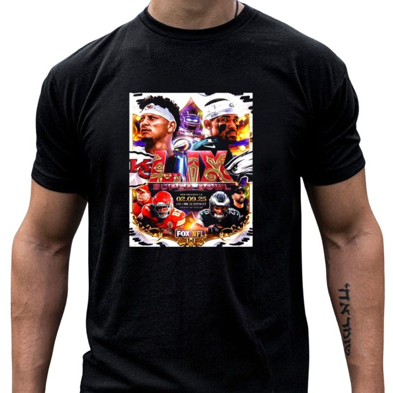 Super Bowl Lix Chiefs Vs Eagles New Orleans 02 09 25 Fox T Shirt T Shirt 1 1