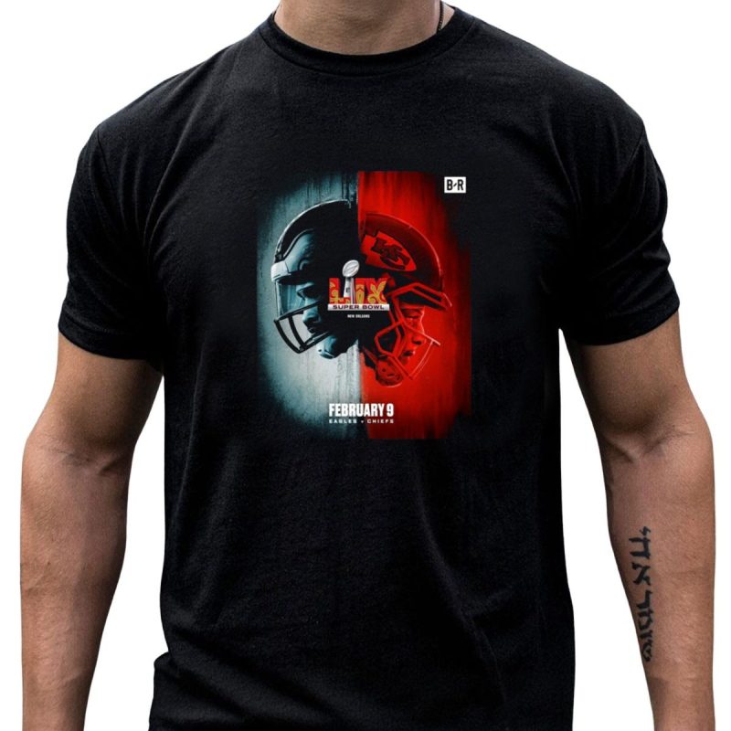 Super Bowl Lix Philadelphia Eagles Vs Kansas City Chiefs New Orleans February 9 T Shirt T Shirt 1 1