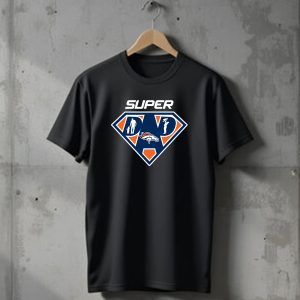 Super Denver Broncos Dad Fathers Day Celebration T-Shirt