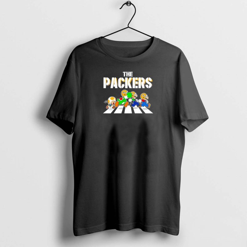 Super Mario Characters In The Packers Crossing T Shirt 1 1 T Shirt 1 1