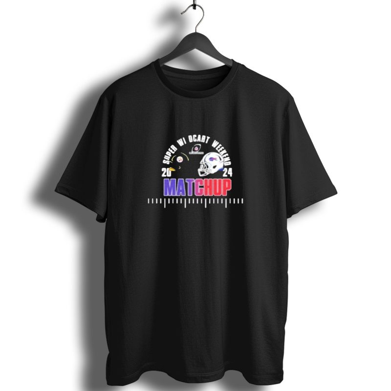 Super Wildcard Weekend Pittsburgh Steelers Buffalo Bills 2024 Matchup T Shirt 1 T Shirt 1