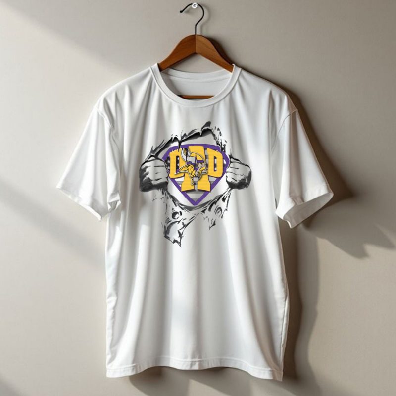 Superdad Minnesota Vikings Dad Emblem With Viking T Shirt 1 T Shirt 1