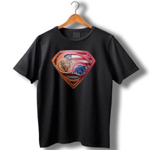 Superman Chicago Bears American Flag Shield Spb 008 T Shirt
