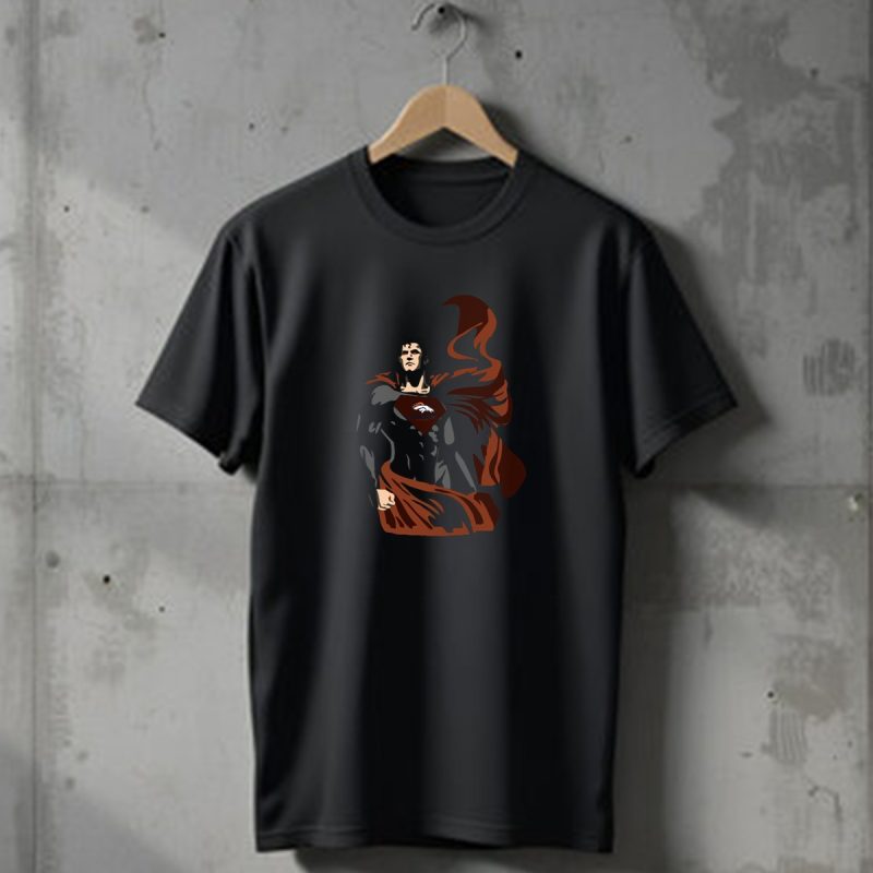 Superman Denver Broncos Fans Hero Cape Logo Marvelous T Shirt 1 T Shirt 1