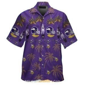 Surfboard Island Style Minnesota Vikings Hawaiian Shirt
