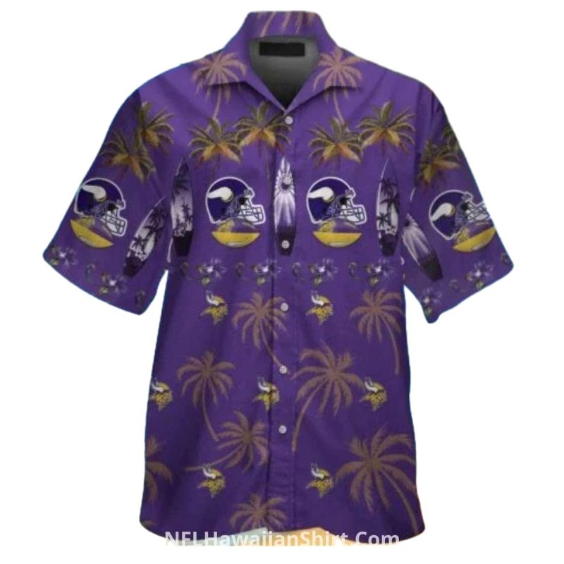 Surfboard Island Style Minnesota Vikings Hawaiian Shirt 1
