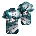 Philadelphia Eagles Funny Mickey Surfing Hawaiian Shirt