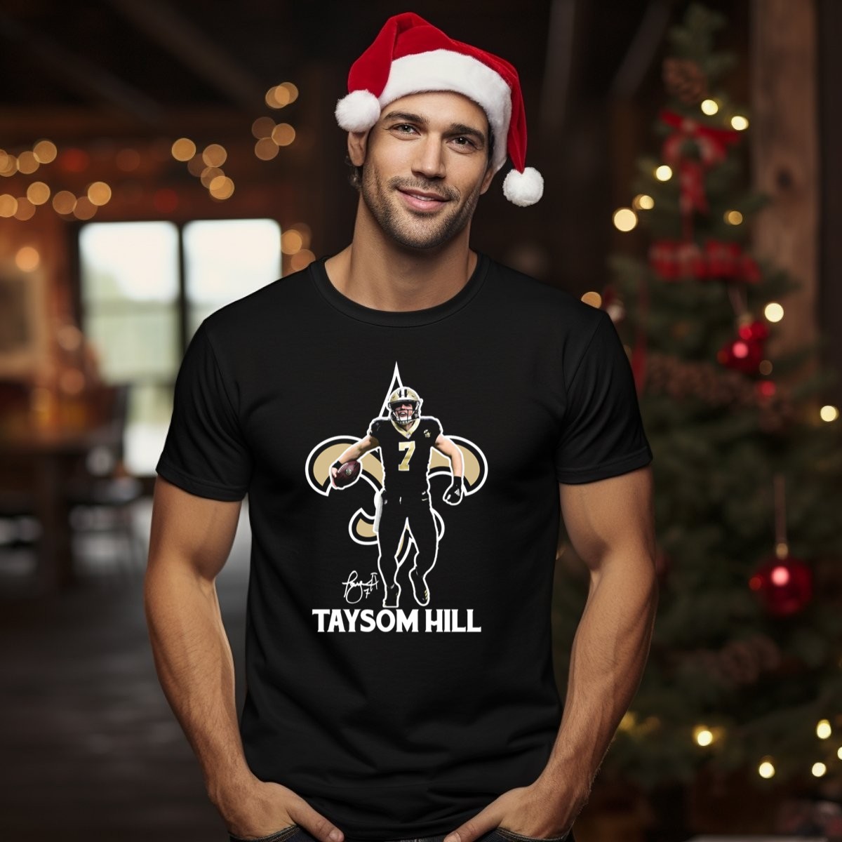 Taysom-Hill-New-Orleans-Saints-Fleur-De-Lis-Football-T-Shirt-1_t-shirt-1_2