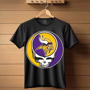 Team Minnesota Vikings X Grateful Dead Logo Band T-Shirt