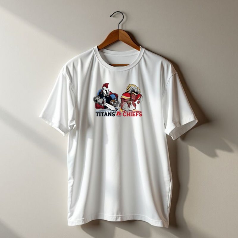 Tennessee Titans Vs Kansas City Chiefs Afc Wild Card Playoffs Mascot Battle T Shirt T Shirt 1 1