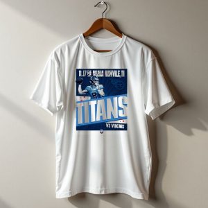 Tennessee Titans Vs Minnesota Vikings 11 17 2024 Nissan Stadium Nashville Tn T Shirt