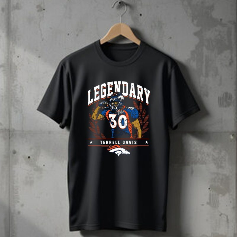 Terrell Davis Denver Broncos Legendary T Shirt T Shirt 1