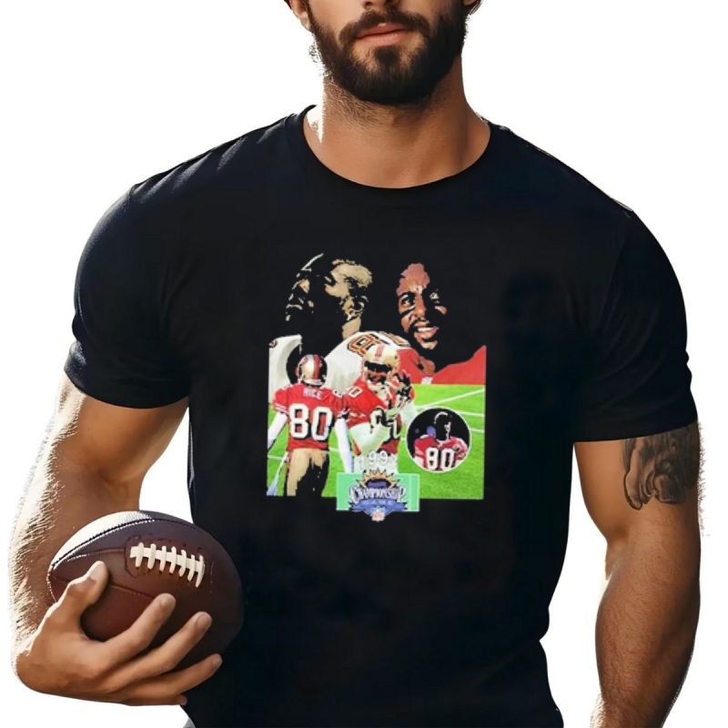 Terrell Owens And Jerry Rice 80S 49Ers 1994 Throwback Champions T Shirt T Shirt 1