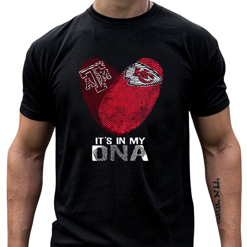 Texas Am Aggies Kansas City Chiefs Its In My Dna T Shirt T Shirt 1 1