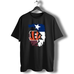 Texas Lone Star and Cincinnati Bengals NFL Fusion T-Shirt