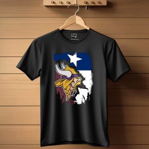 Texas Pride With Vikings Spirit T Shirt