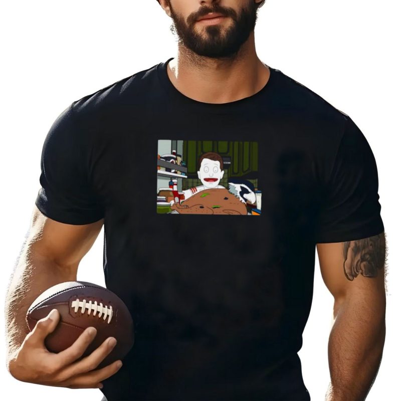 Thanksgiving Seahawk San Francisco 49Ers Turkey Cartoon T Shirt T Shirt 1