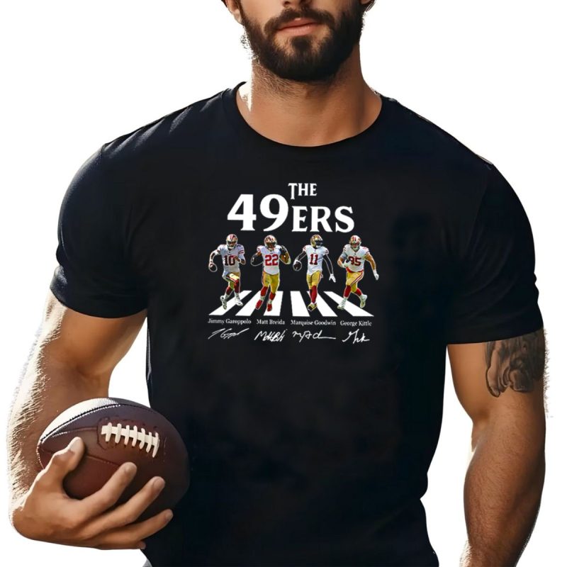 The 49Ers Jimmy Garoppolo Matt Breida Marquise Goodwin George Kittle Abbey Road T Shirt T Shirt 1
