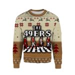 The 49ers Walking Road Football 2025 Ugly Sweater