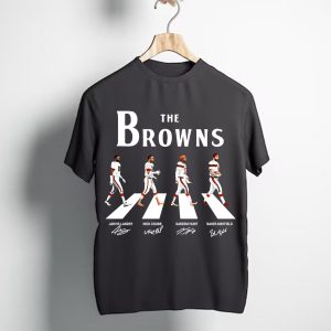 The Browns Abbey Road Cleveland Browns Signatures T-Shirt