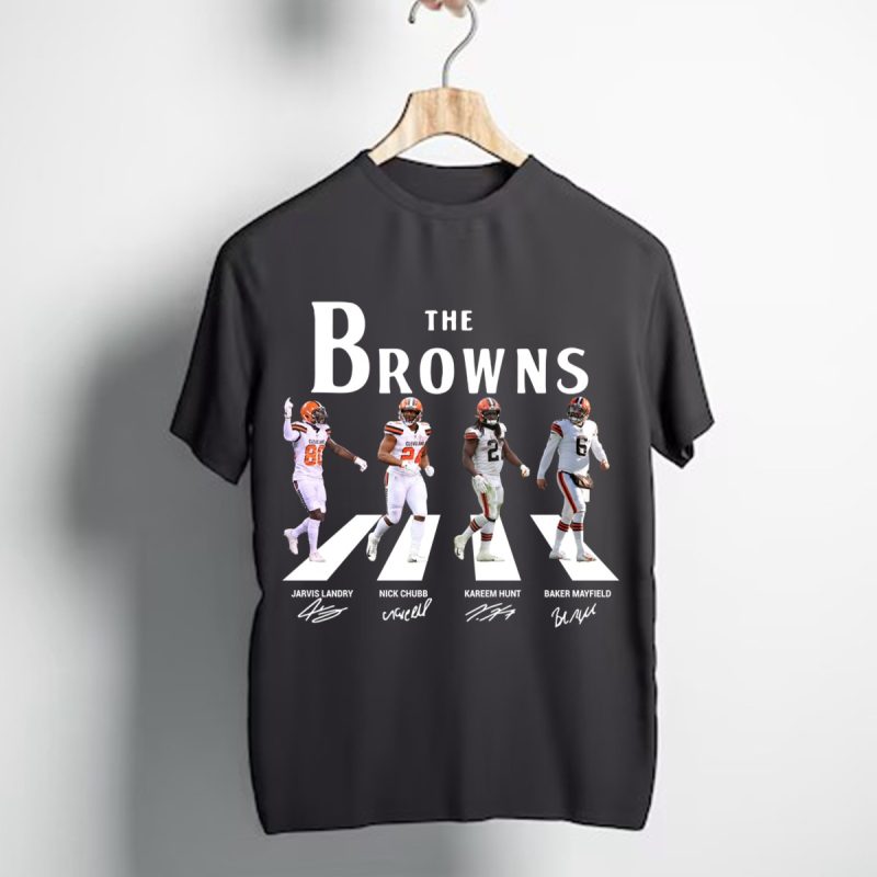 The Browns Road Cleveland Browns Signatures T Shirt T Shirt 1