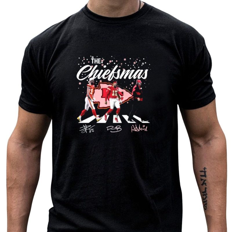 The Chiefsmas Kc Jingle Bells Kelce Yells Patrick Made A Play Kansas T Shirt T Shirt 1 1