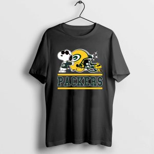 The Green Bay Packers Joe Cool And Woodstock Snoopy Mashup Shirt
