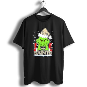 The Grinch Love New Orleans Saints Football Christmas T Shirt