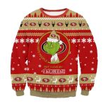 The Grinch Math San Francisco 49ers Santa Hat I Hate People Ugly Sweater