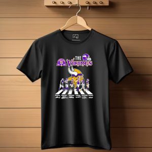 The Minnesota Vikings 65 Season 1960 2025 Josh Harrison Jordan Tj Justin Sam Signatures Vikings Helmet T Shirt