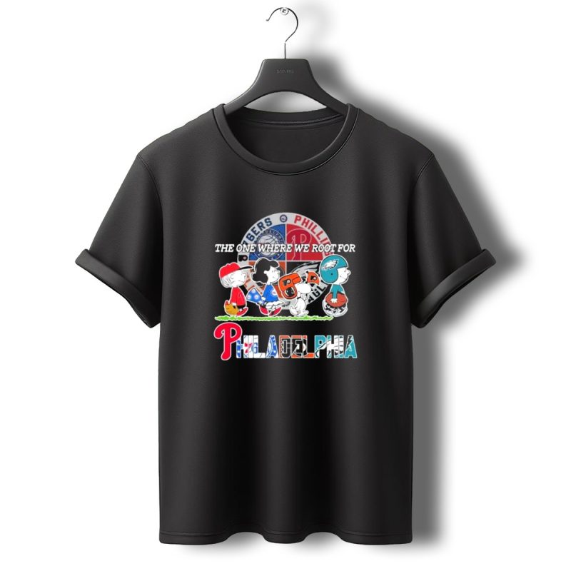The One Where We Root For Philadelphia Phillies 76Ers Eagles Flyers T Shirt T Shirt 0 1
