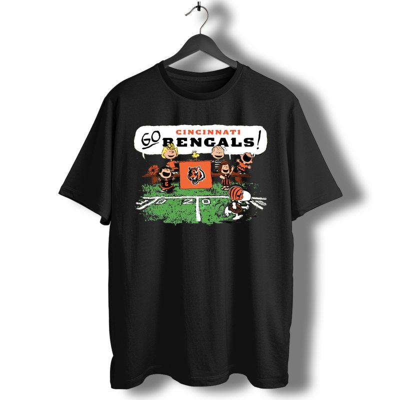 The Peanuts Cheering Go Snoopy Cincinnati Bengals T Shirt T Shirt 1