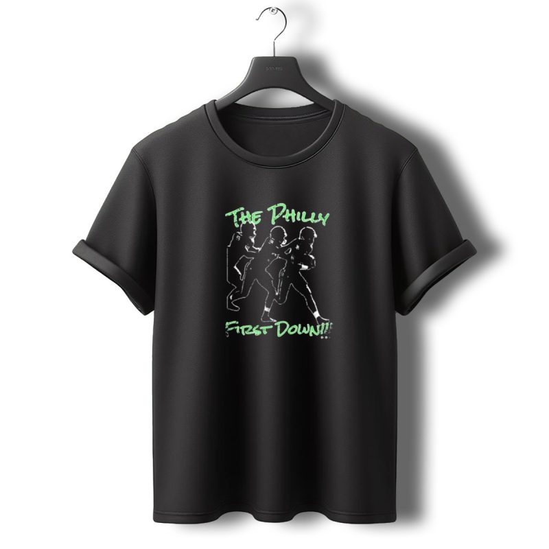 The Philly First Down Brotherly Shove Love Philadelphia Eagles Football T Shirt T Shirt 0 1
