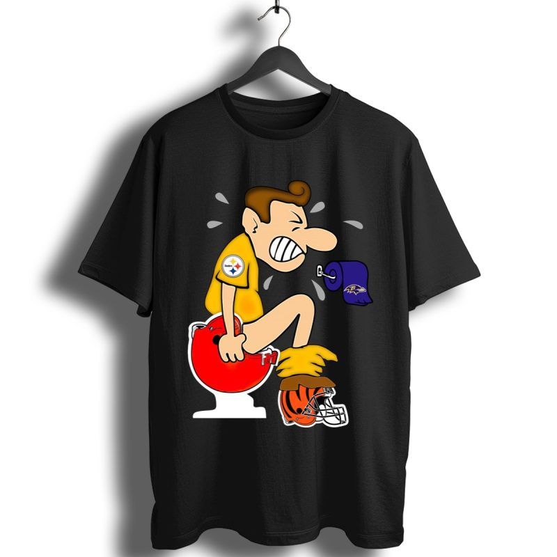 The Pittsburgh Steelers Shit On Other Teams Disrespectful Shirt T Shirt 1