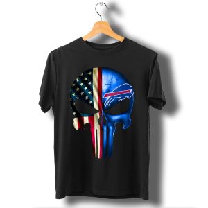 The Punisher Skull Flag Buffalo Bills T Shirt