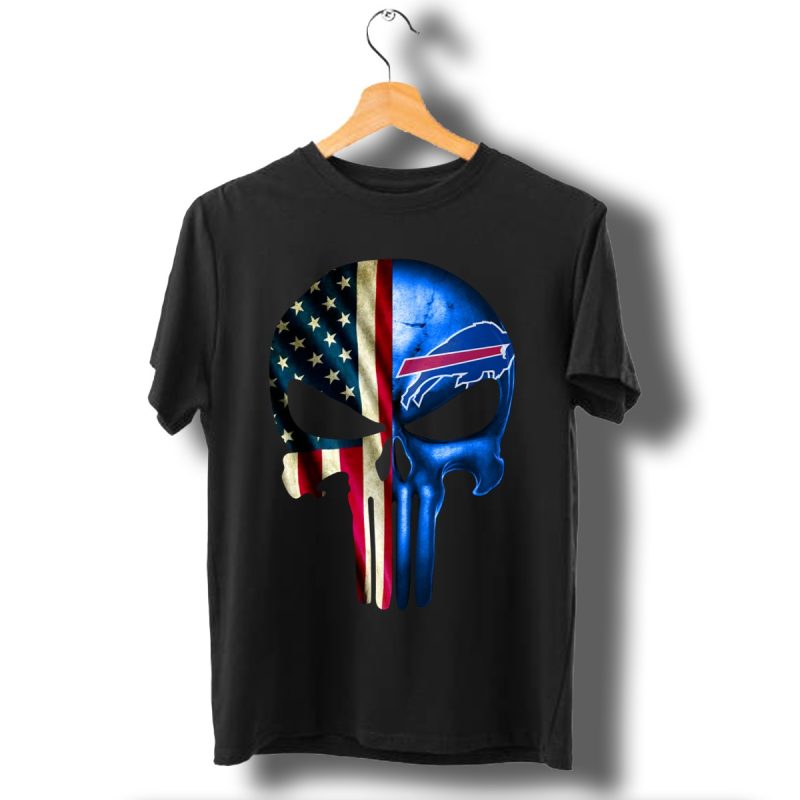 The Punisher Skull Flag Buffalo Bills T Shirt T Shirt 1