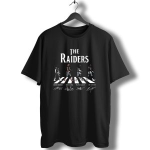 The Raiders Charles Woodson Howie Long Marcus Allen Bo Jackson Abbey Road Signatures T-Shirt