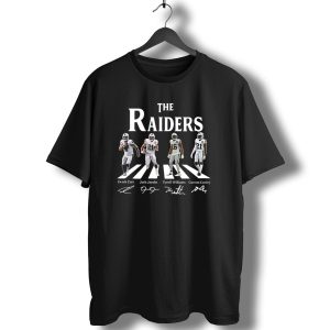 The Raiders Derek Carr Josh Jacobs Tyrell Williams Gareon Conley Abbey Roadillustration T-Shirt